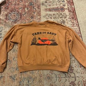 TAKE IT EASY Free People Crewneck Sweater